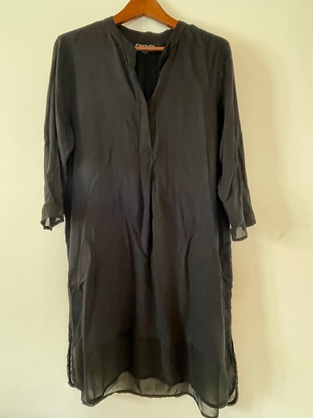 DKNY Flowy Black Dress - Made in India